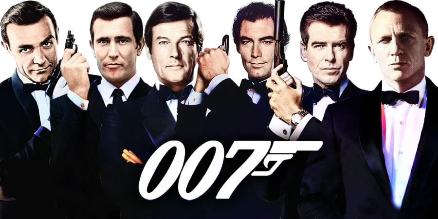 James Bond Actors in a Row