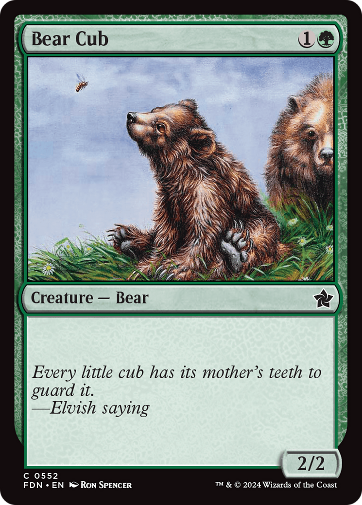 Bear Cub, a Magic the Gathering card
