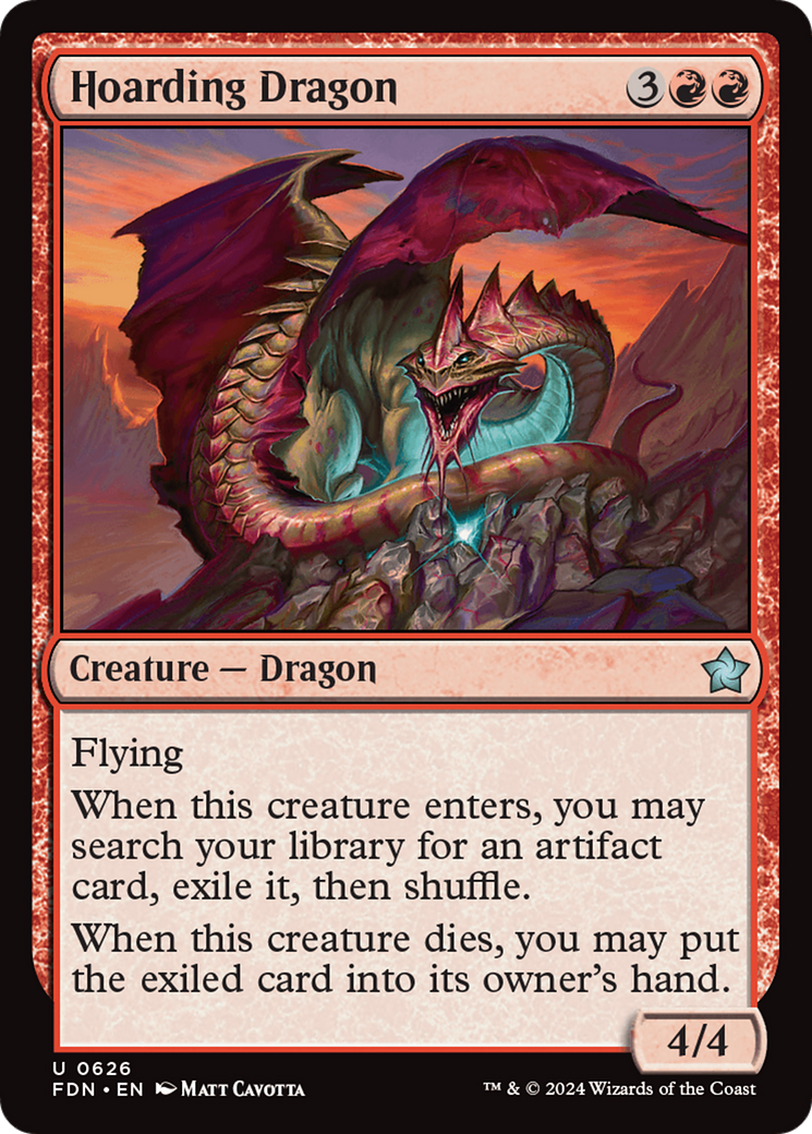 Hoarding Dragon, a Magic the Gathering card