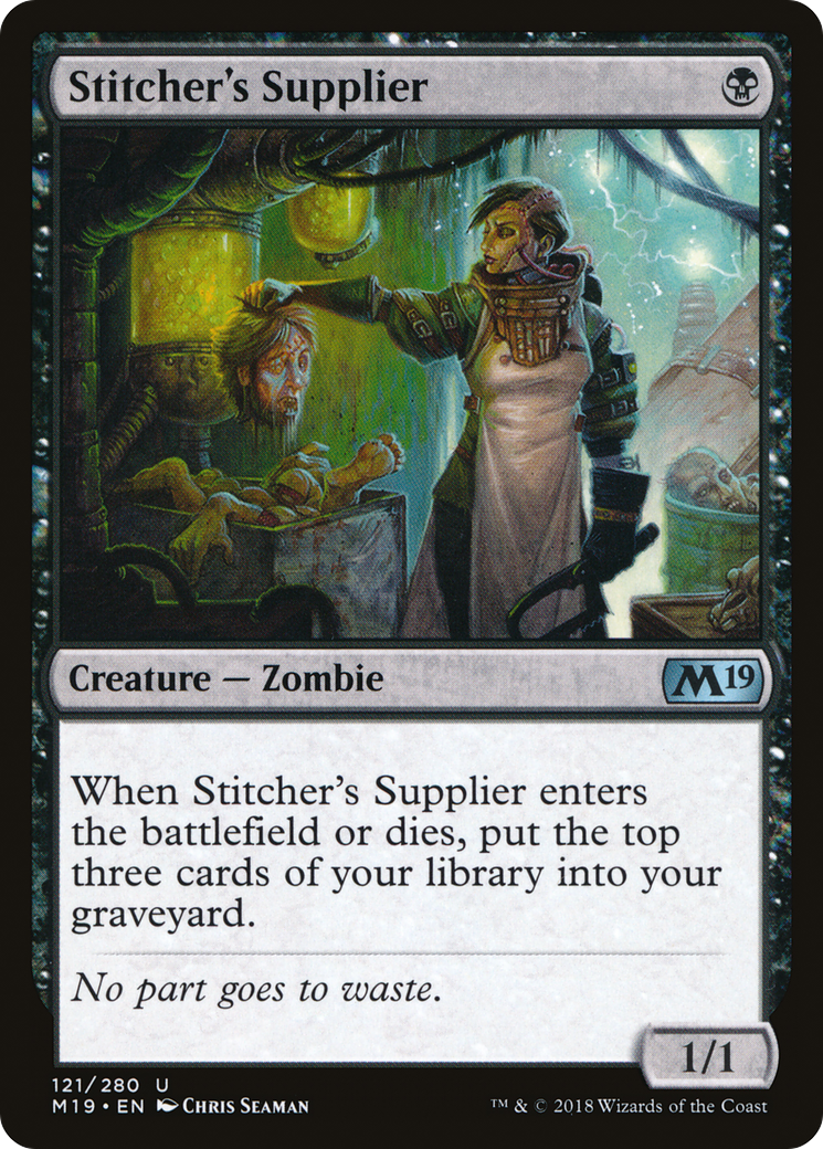 Stitcher's Supplier, a Magic the Gathering card