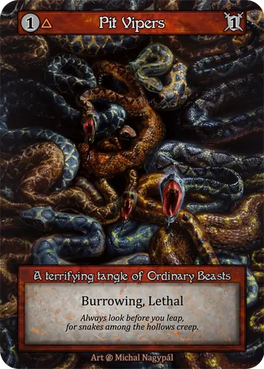 Pit Vipers, a Sorcery: Contested Realm card