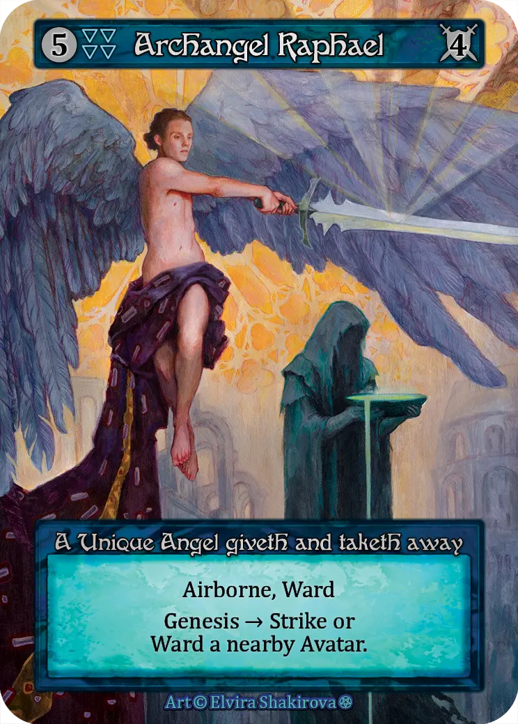 Archangel Raphael, a Sorcery: Contested Realm card