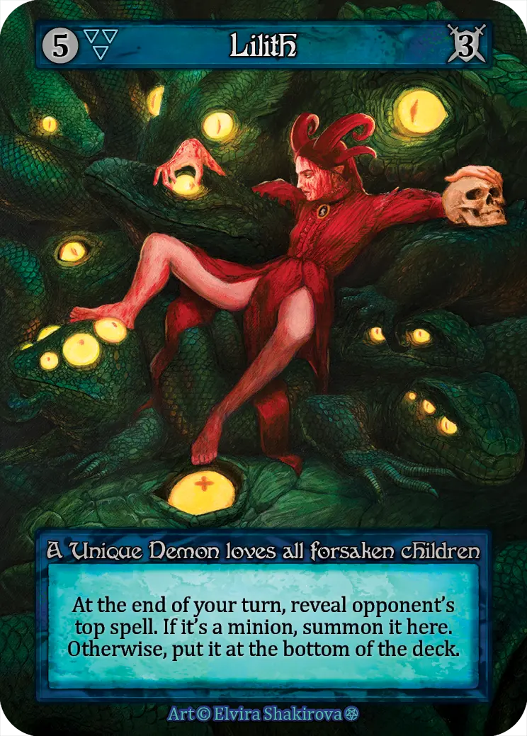 Lilith, a Sorcery: Contested Realm card
