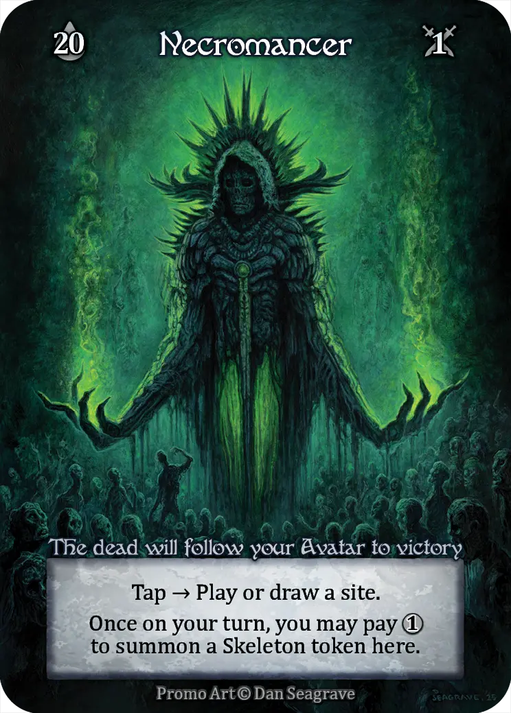 Necromancer, a Sorcery: Contested Realm card