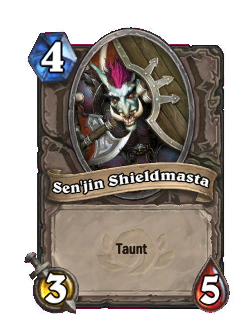 Sen'jin Shieldmasta, a Hearthstone Card