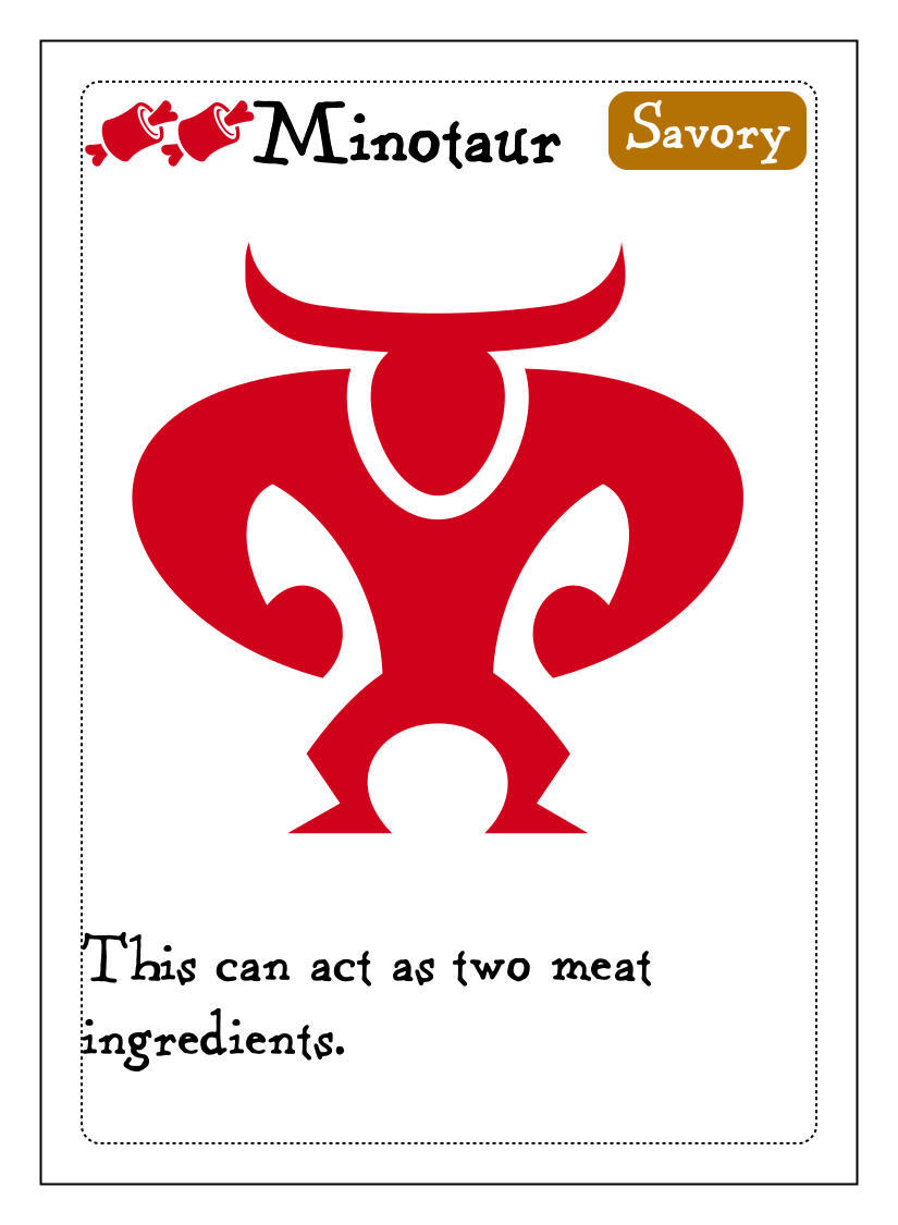 Minotaur, a monster card in Monster Kitchen