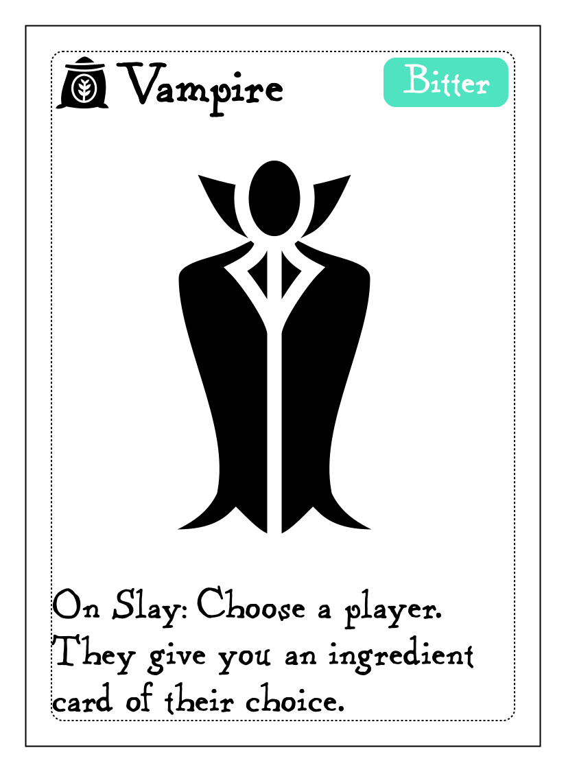 Vampire, a monster card in Monster Kitchen