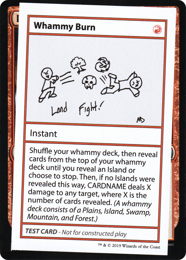Whammy Burn, a Magic the Gathering card.