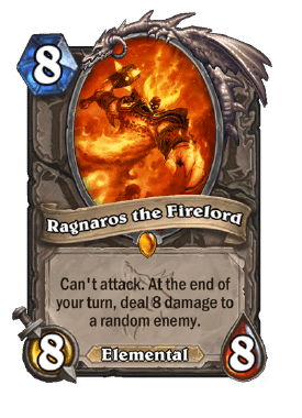 Ragnaros the Firelord card from Hearthstone.